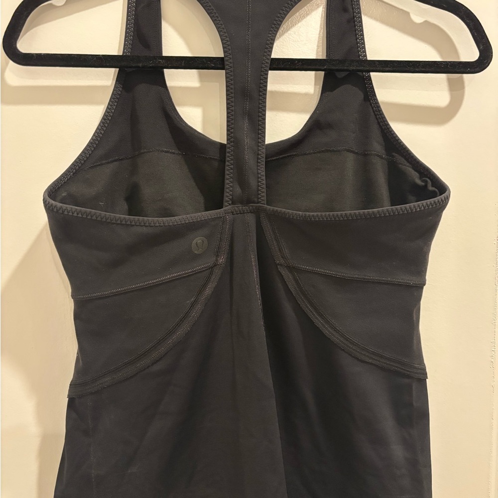 lululemon athletica Black Tank Top with built in bra